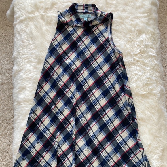 Plaid She & Sky Holiday Dress - Picture 2 of 3